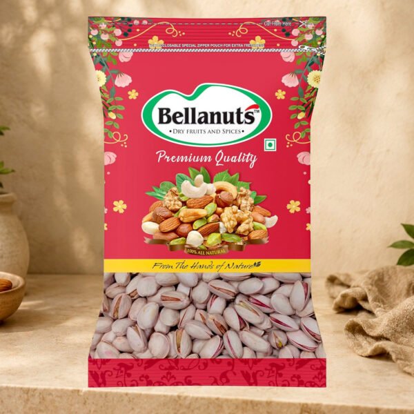 BELLANUTS Irani Akbari Pista XXXX | Roasted & Salted Pista | Royal Quality Pista Dry Fruits