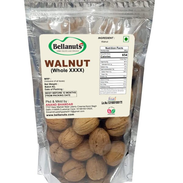 Bellanuts Kagazi Whole Walnut 500g XXXX | kagazi akhrot