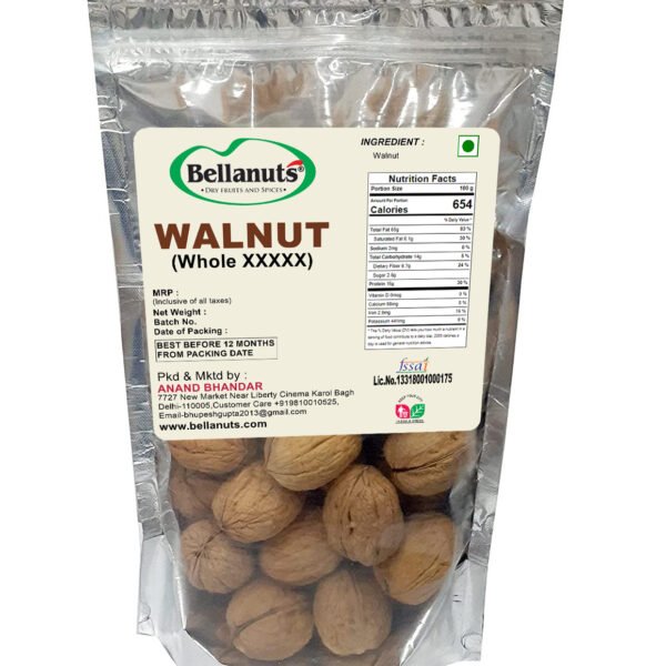 Bellanuts Kagazi Whole Walnut 500g XXXXX | kagazi akhrot