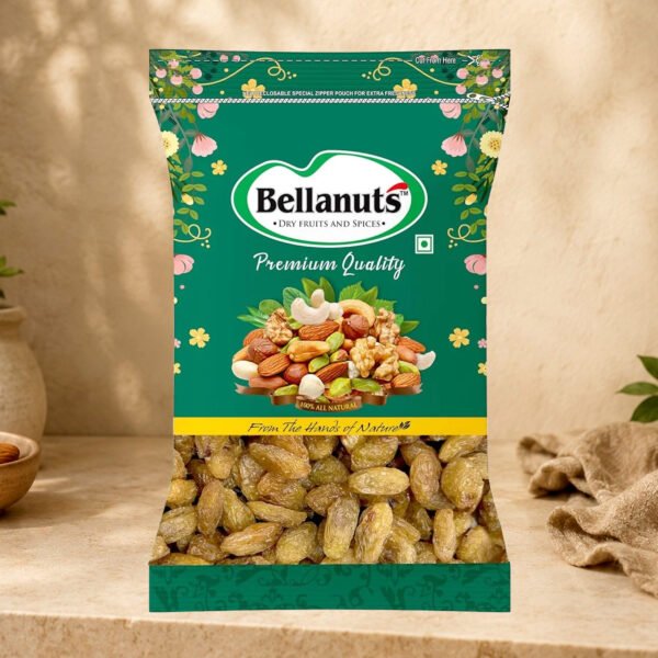 Bellanuts Golden Raisin XXXXXX Munkka, I Premium Dry Fruit, Natural Munakka